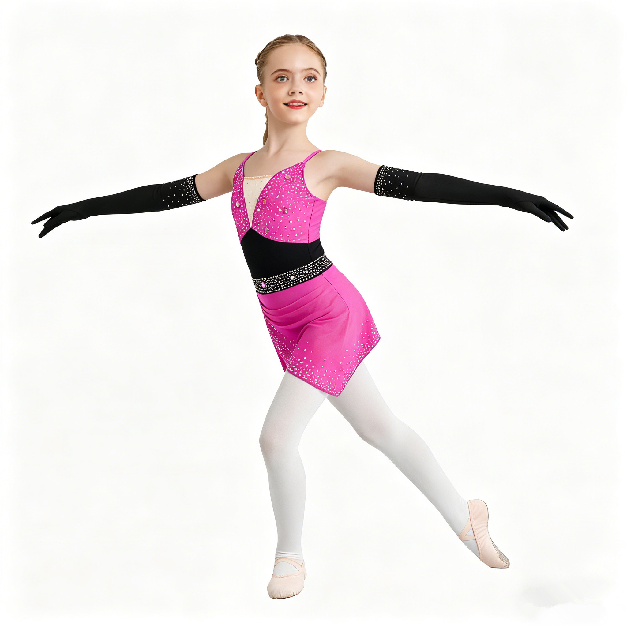 Rhinestone Banding Trim - Teen Girls Shiny Rhinestones Lyrical Dance