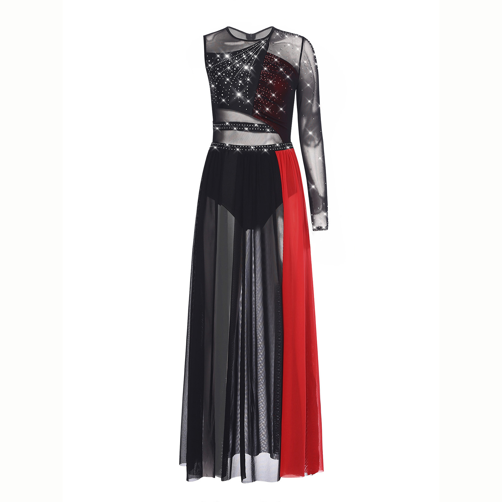 Women Lyrical Dance Costume Rh - đánh giá và giá Rhinestone Banding Trim