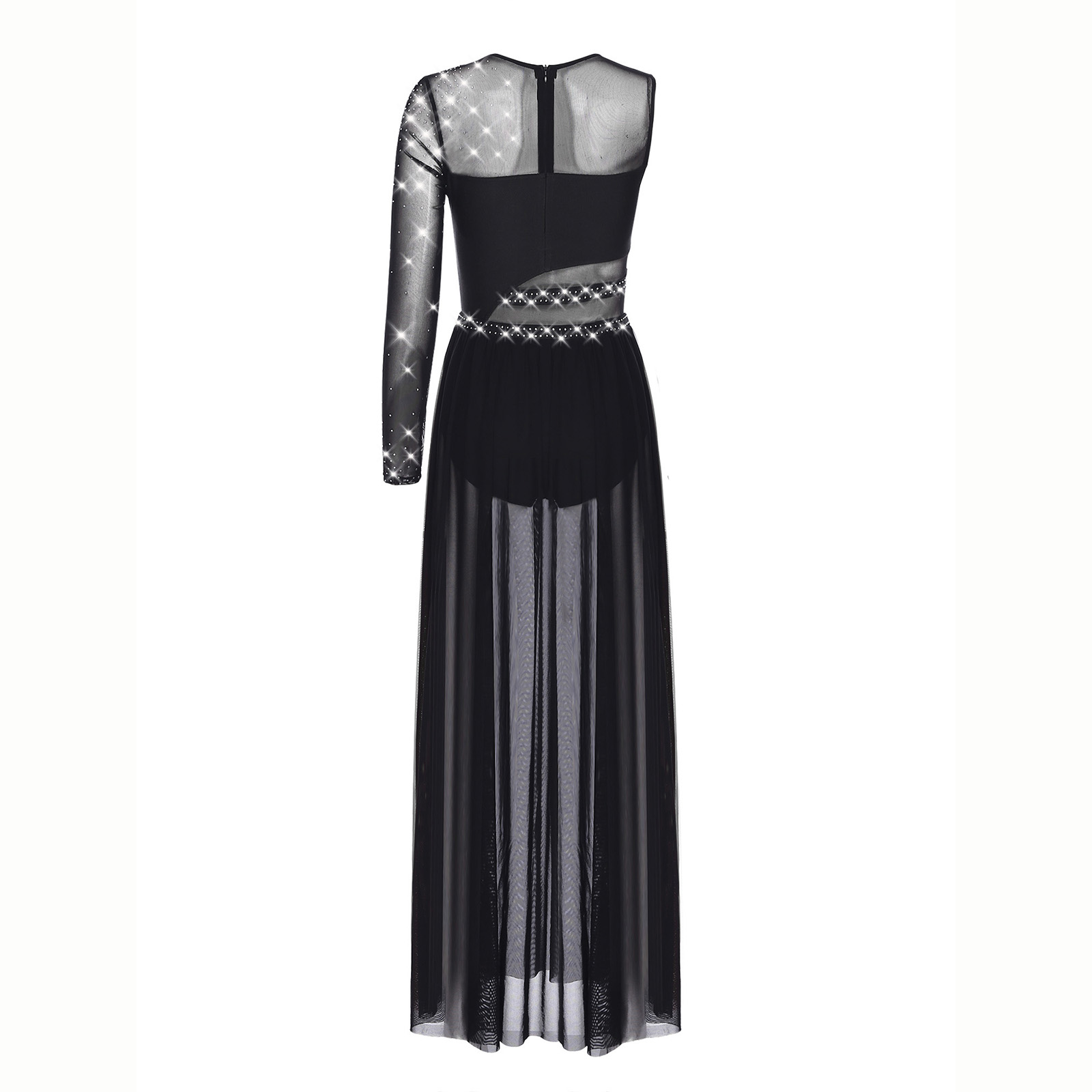 Women Lyrical Dance Costume Rh - đánh giá và giá Rhinestone Banding Trim