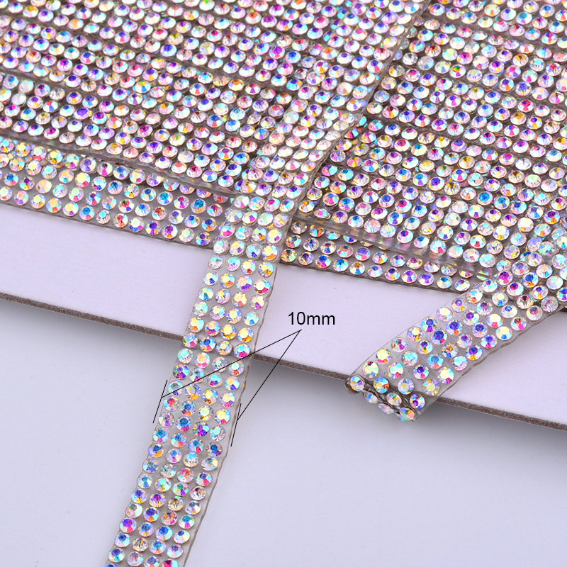 JUNAO 5Yard Crystal AB Rhinest - đánh giá và giá Crystal Mesh Fabric
