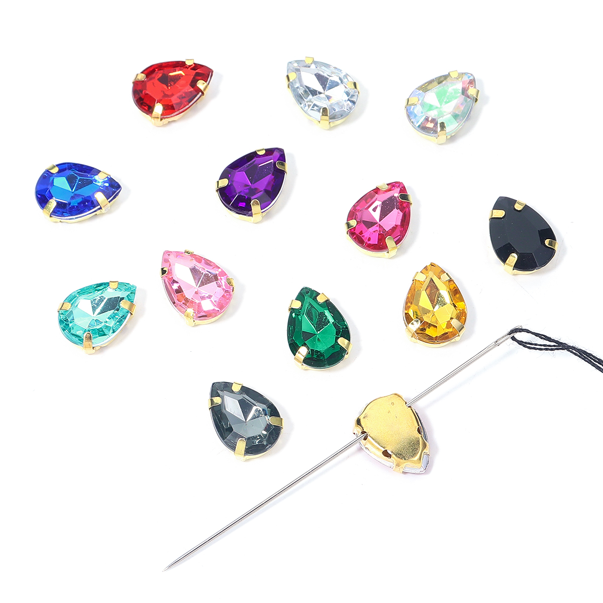 50pcs Colorful Sew-on Claw Rhi - đánh giá và giá Sew On Rhinestone