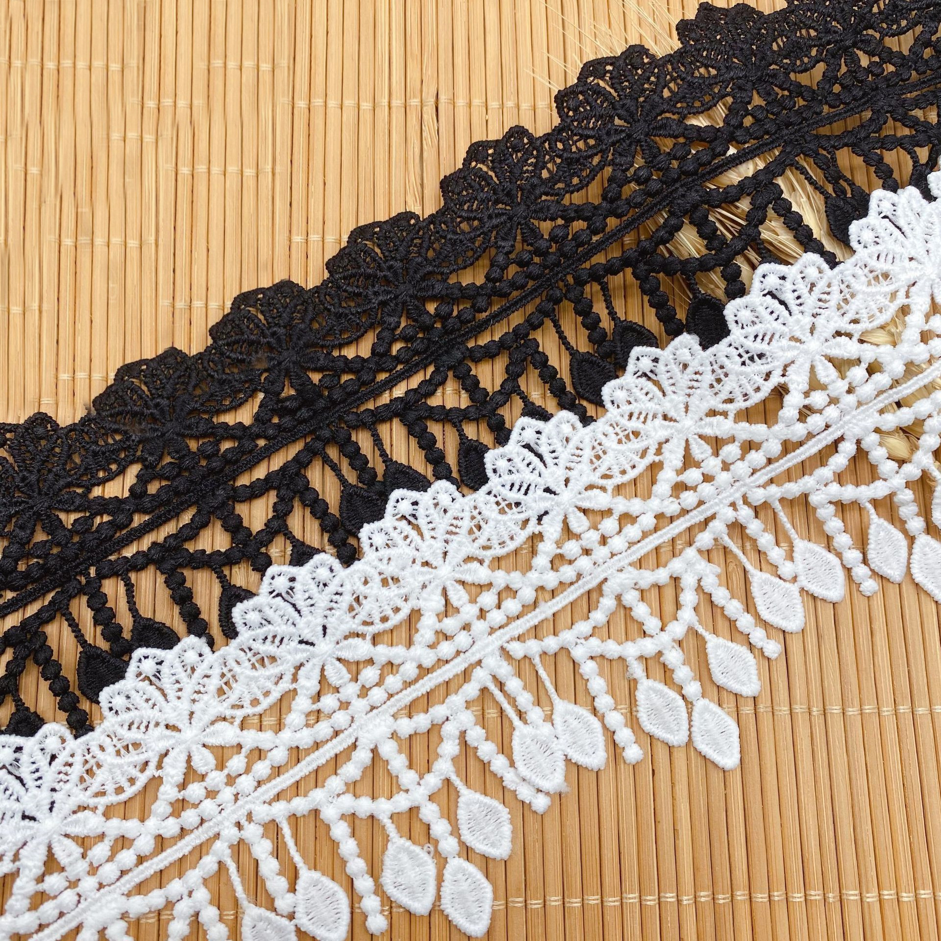 3Yards Embroidery Hollow Flowe - đánh giá và giá Lace Ribbon Trim