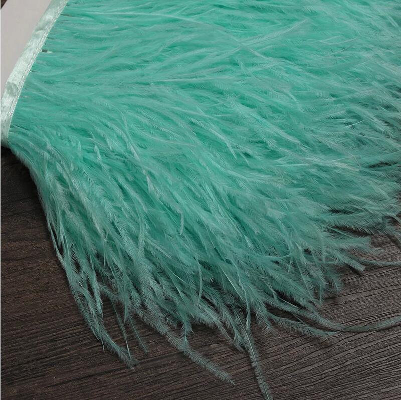 13-18CM 6M Ostrich Feather tri - đánh giá và giá Feather Trim Marabou