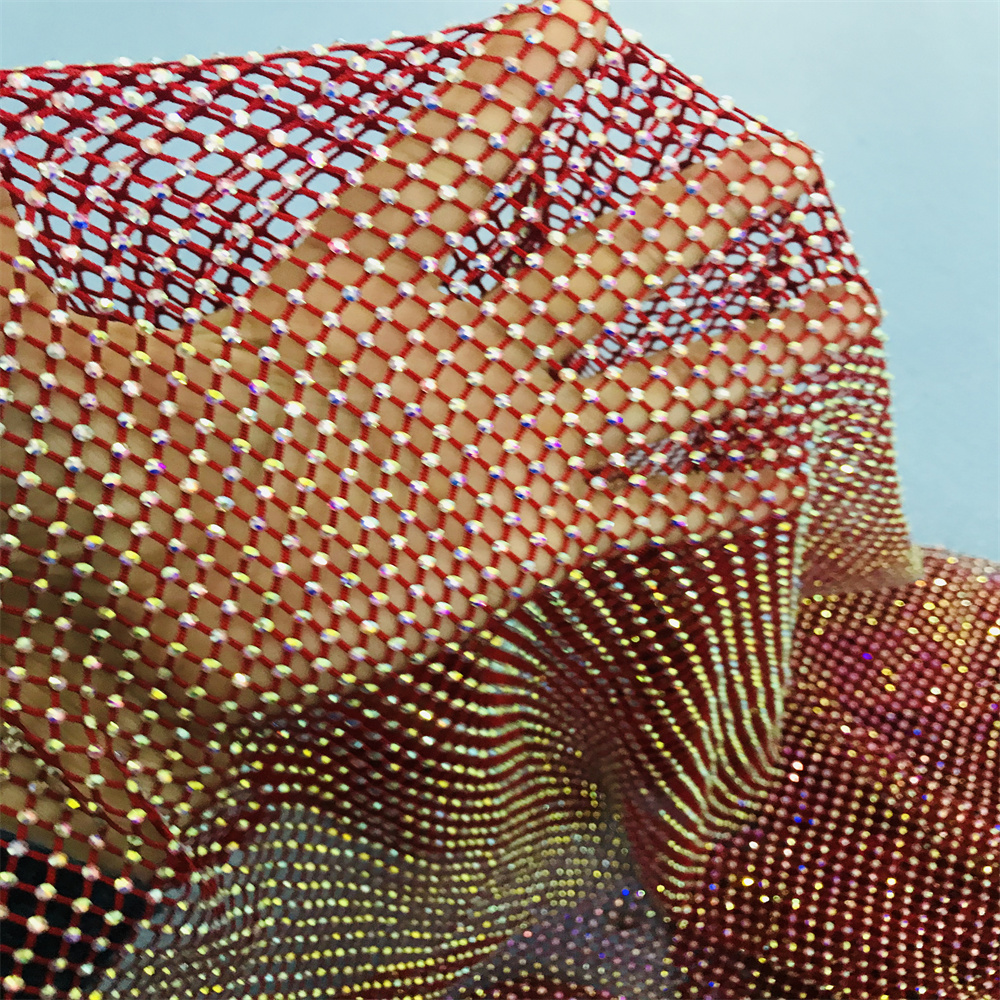 Chunky Glitter Blue Yellow Gla - đánh giá và giá Crystal Mesh Fabric