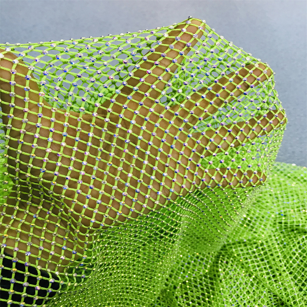 Chunky Glitter Blue Yellow Gla - đánh giá và giá Crystal Mesh Fabric