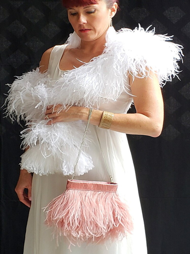1Ply Ostrich feather boa 13-15 - đánh giá và giá Feather Trim Marabou