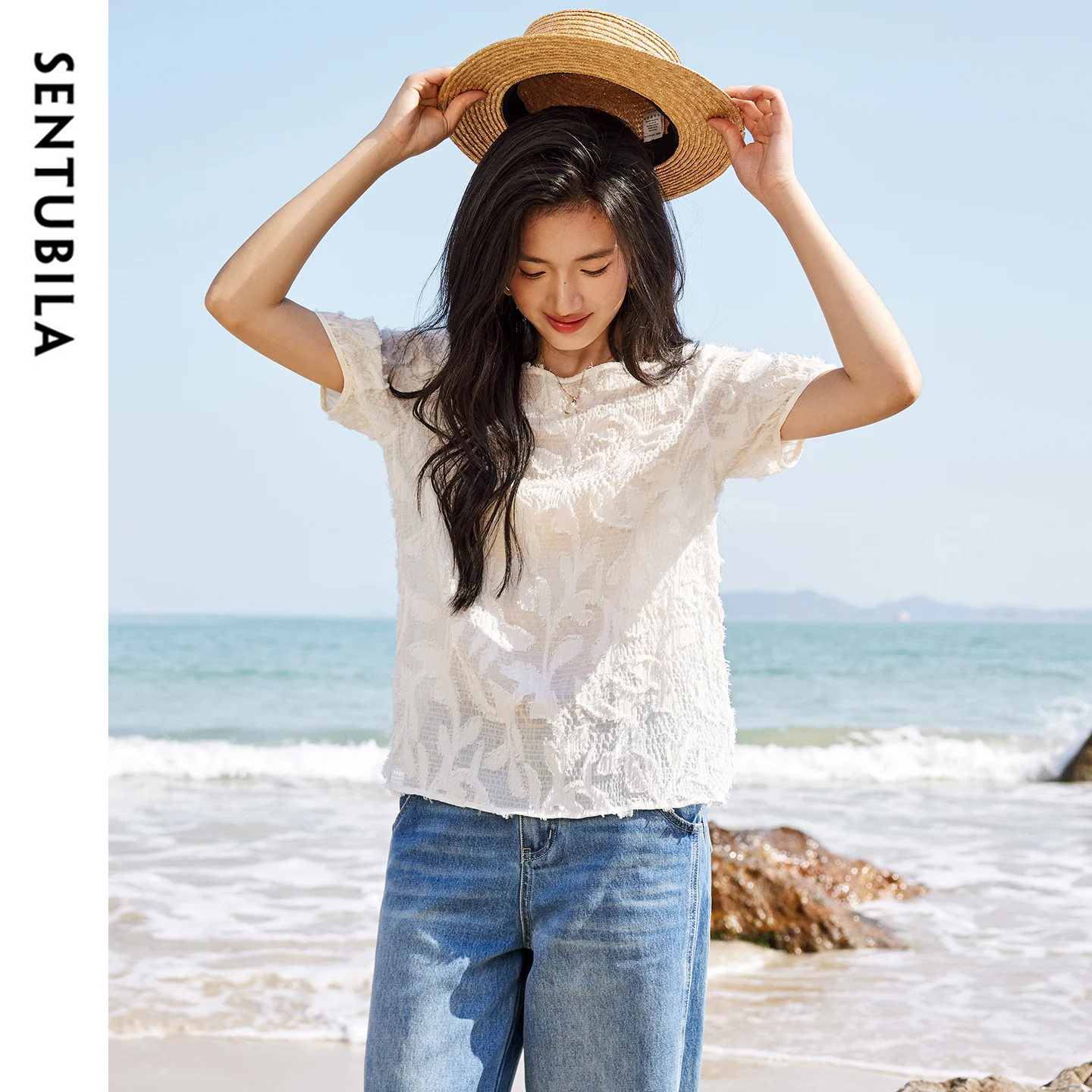 SENTUBILA Women's One-Shoulder - đánh giá và giá Tassel Fringe Trim