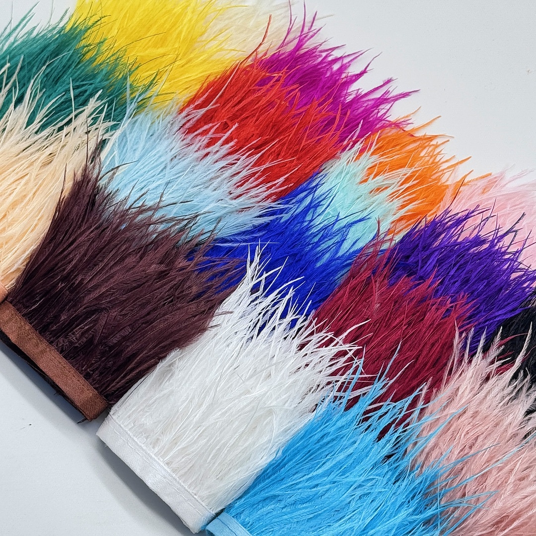 100CM Natural ostrich Feather  - đánh giá và giá Feather Trim Marabou