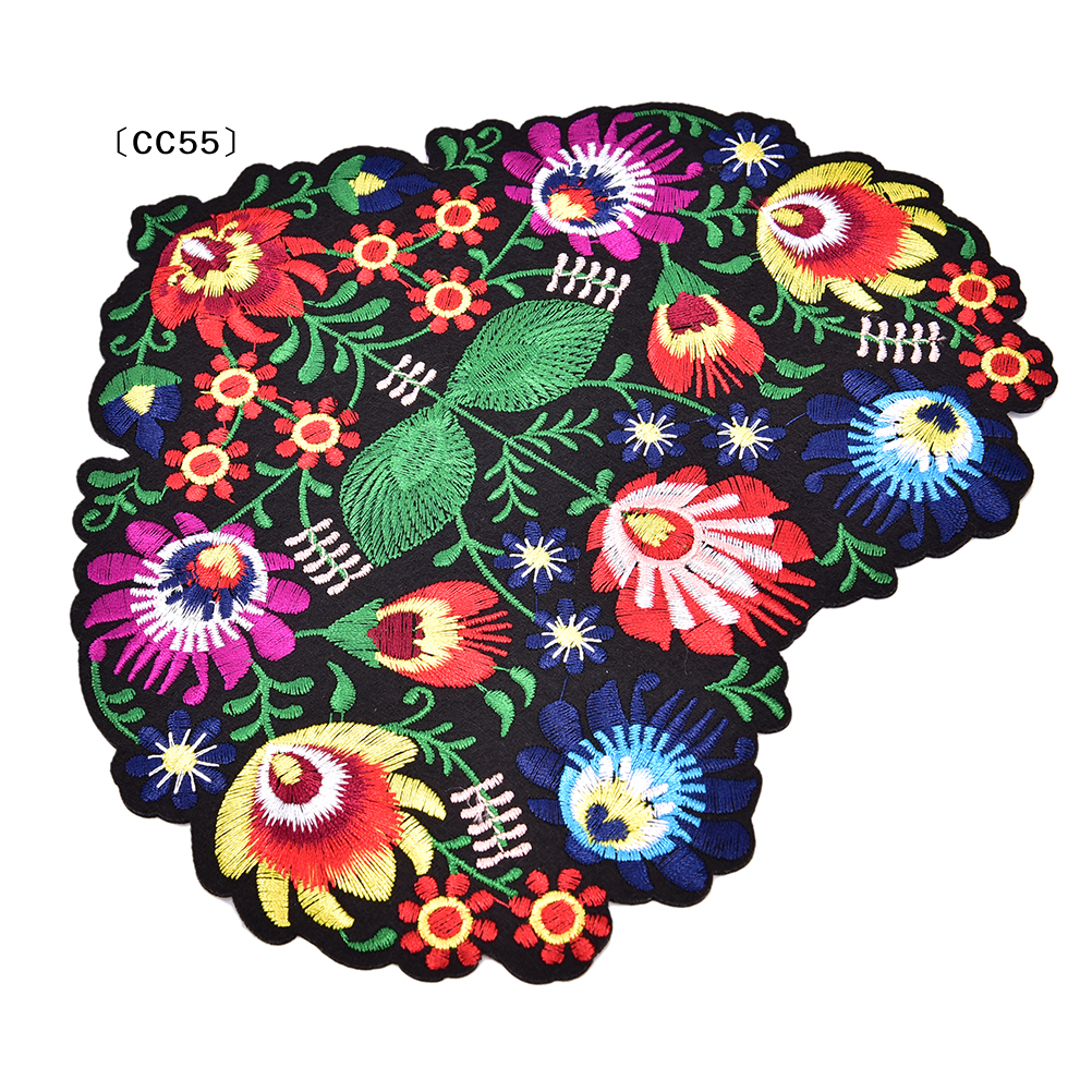 1Pc Heart Shape Flower Embroid - đánh giá và giá Applique Patch Flower