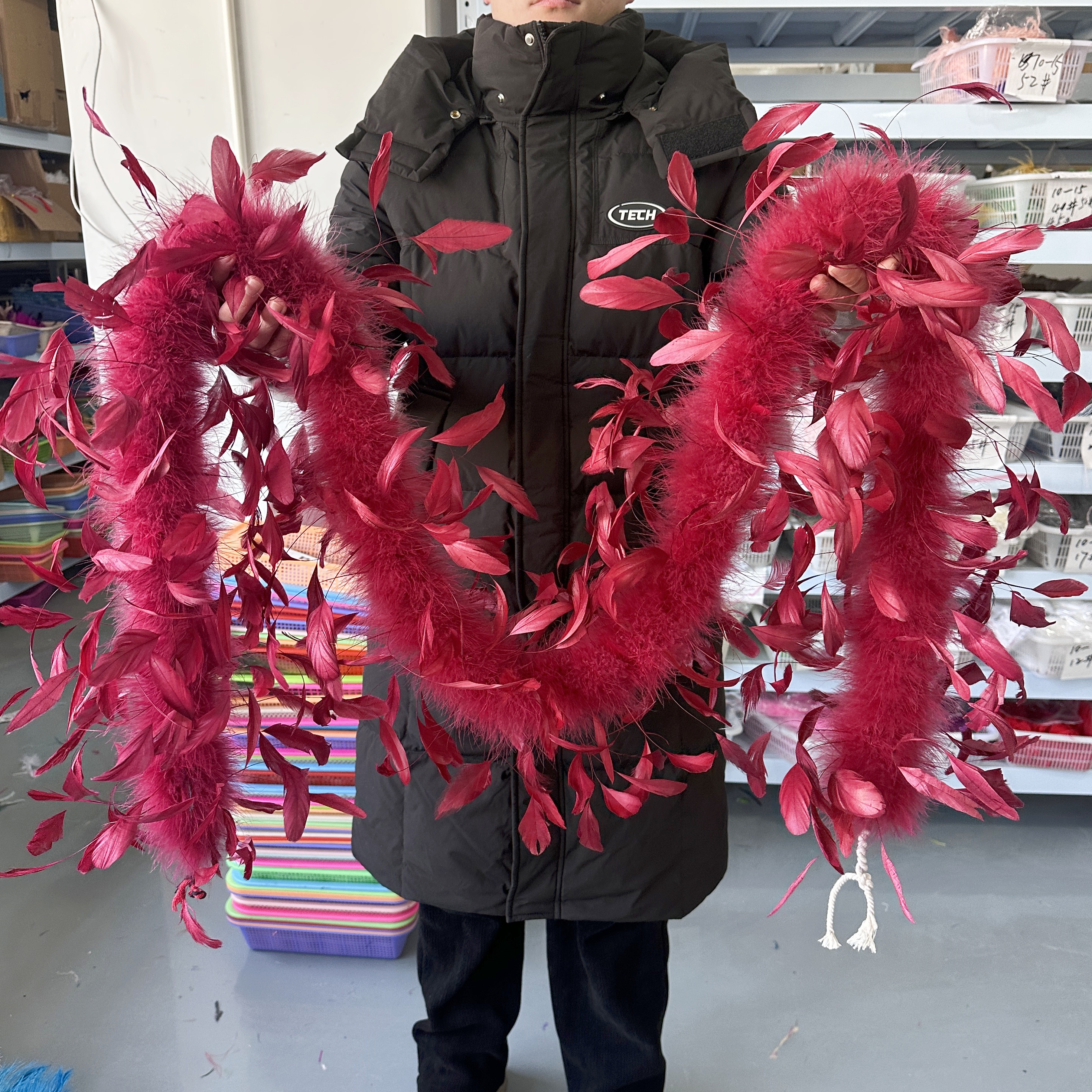 2Meter Burgundy Turkey Marabou - đánh giá và giá Feather Trim Marabou