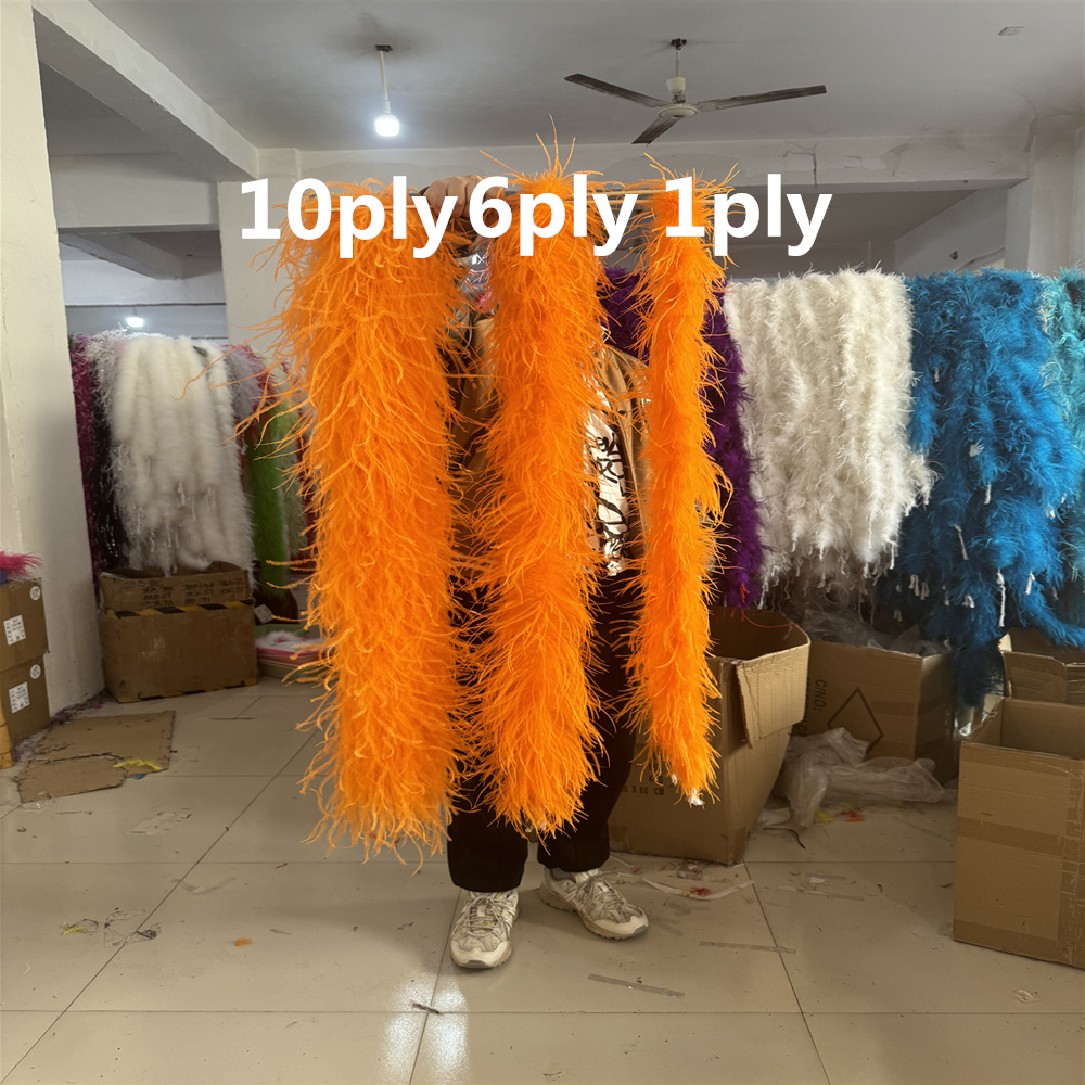 Natural Ostrich feather boa 1  - đánh giá và giá Feather Trim Marabou