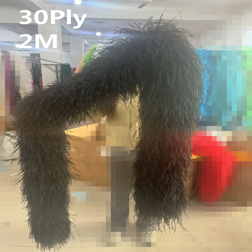 Natural Ostrich feather boa 1  - đánh giá và giá Feather Trim Marabou