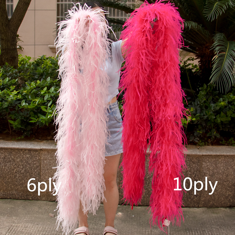 Natural Ostrich feather boa 1  - đánh giá và giá Feather Trim Marabou