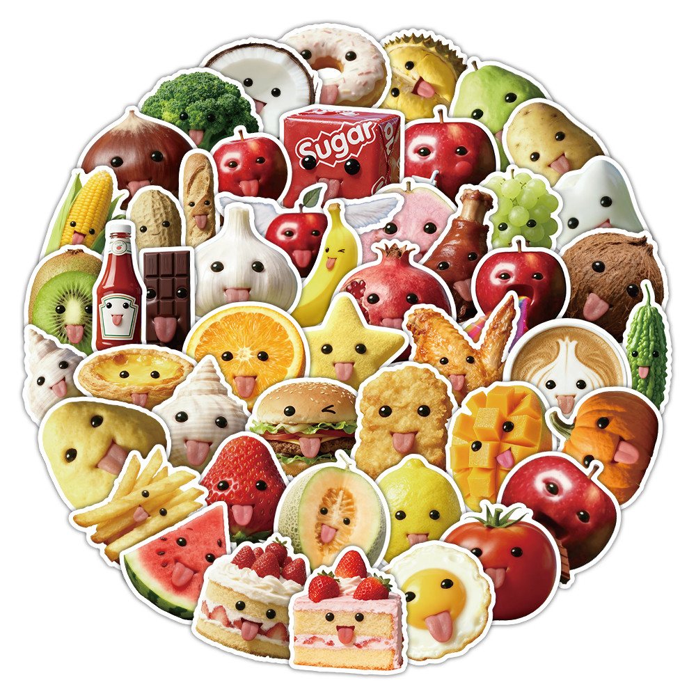53 Pcs Abstract Art Style Food - đánh giá và giá Craft Embellishment World