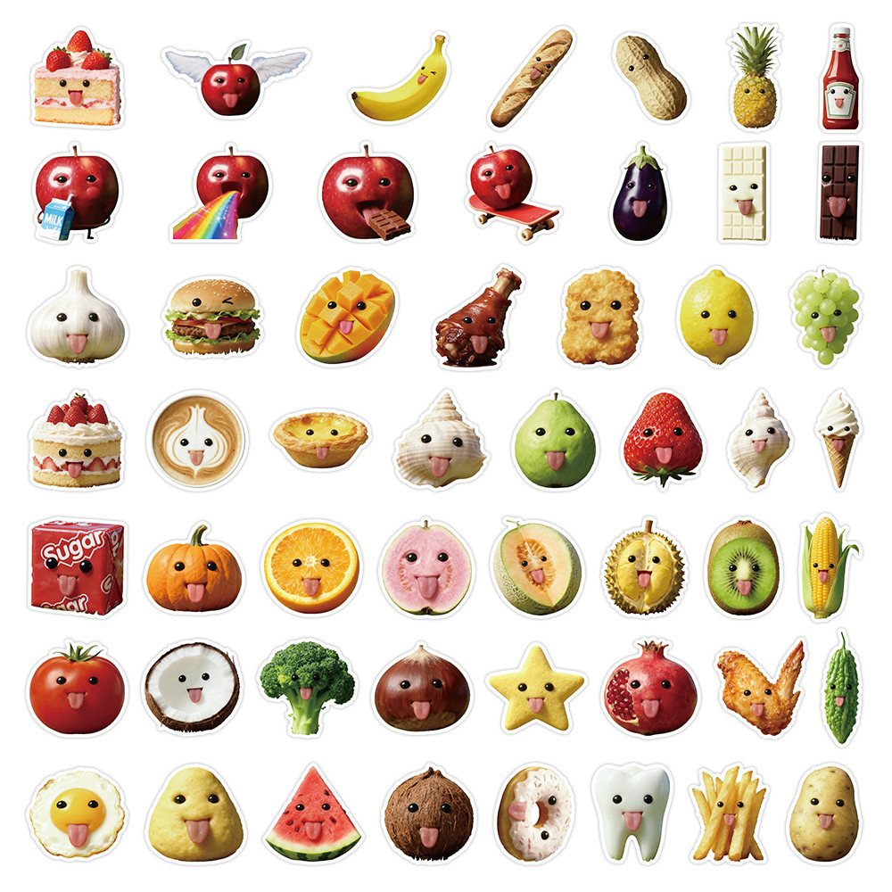 53 Pcs Abstract Art Style Food - đánh giá và giá Craft Embellishment World