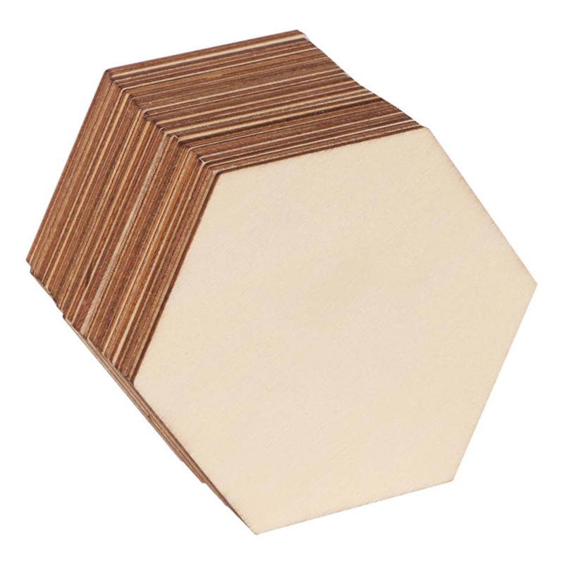 20pcs 20cm Hexagon Unfinished  - đánh giá và giá Craft Embellishments