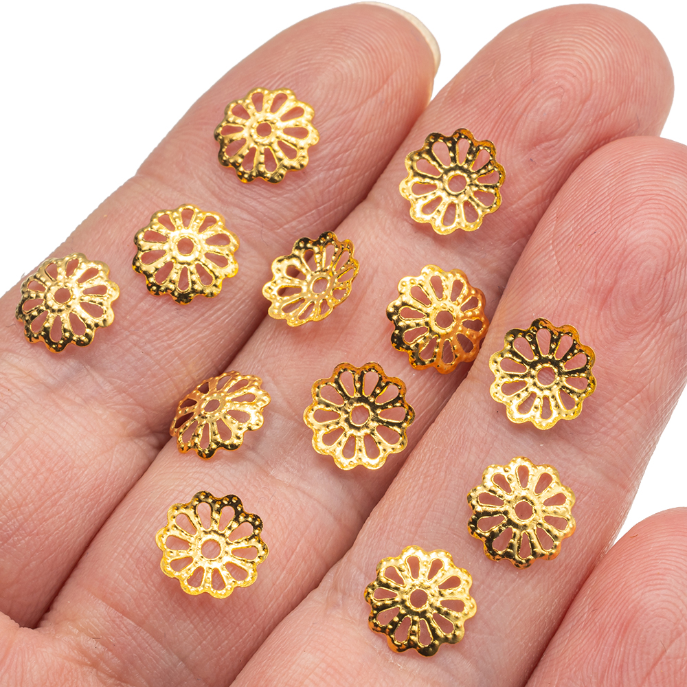 200pcs 7/9mm Filigree Flower H - đánh giá và giá Embellishment Crafts
