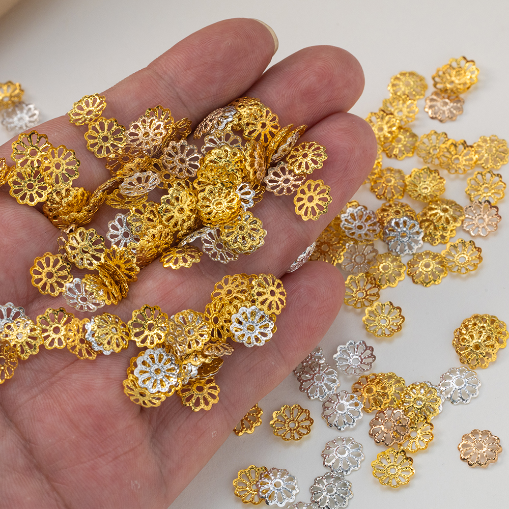 200pcs 7/9mm Filigree Flower H - đánh giá và giá Embellishment Crafts