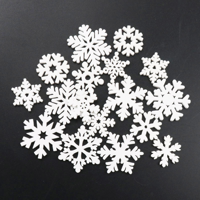 20Pcs Wooden Christmas Snowfla - đánh giá và giá Embellishments For Scrapbooking
