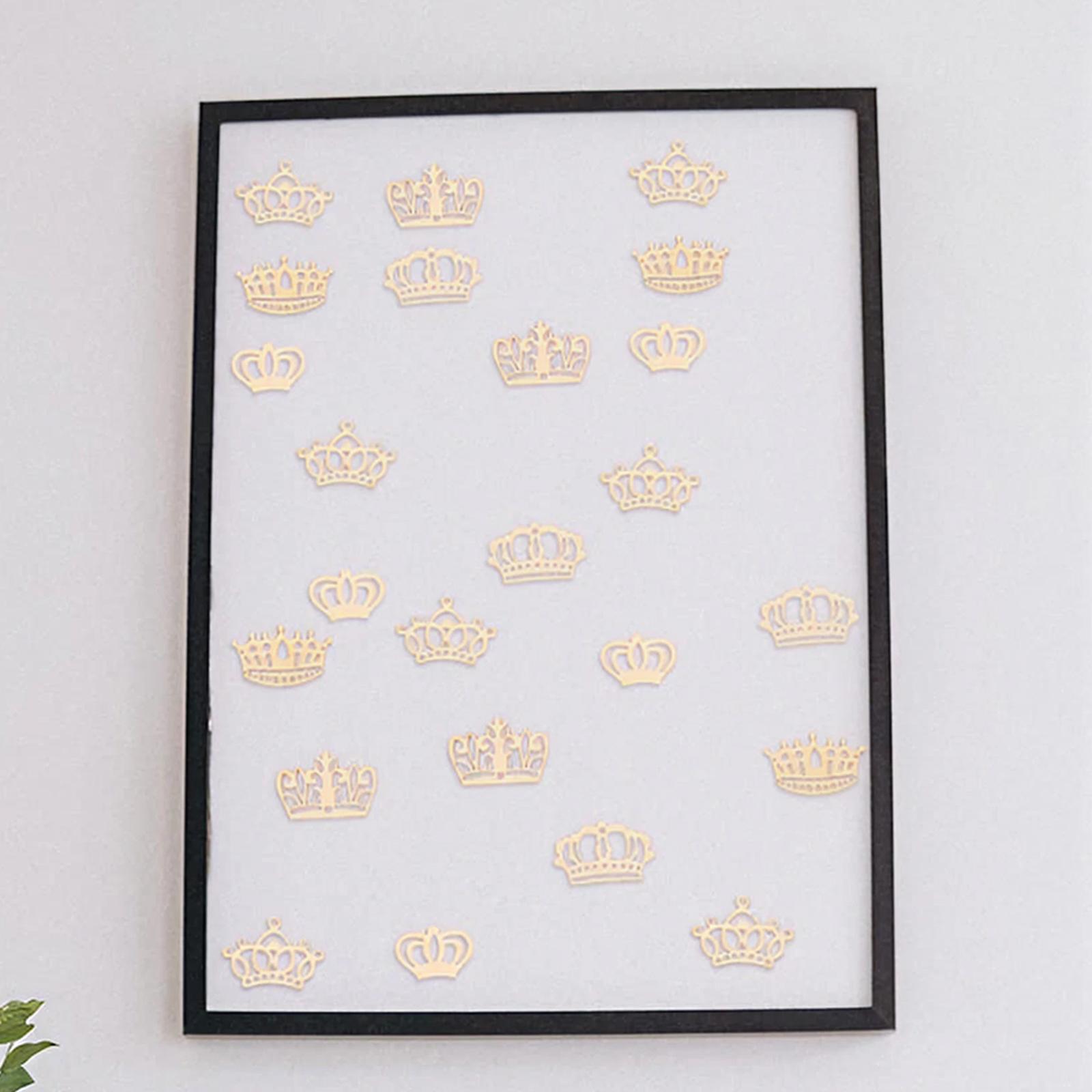 50pcs Crown Wooden Pieces Baby - đánh giá và giá Craft Embellishments