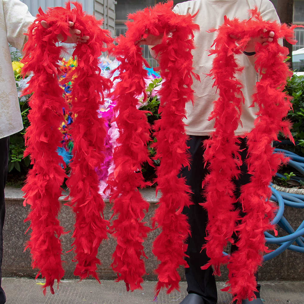 Red Marabou Feather Boa Trim F - đánh giá và giá Feather Trim Marabou