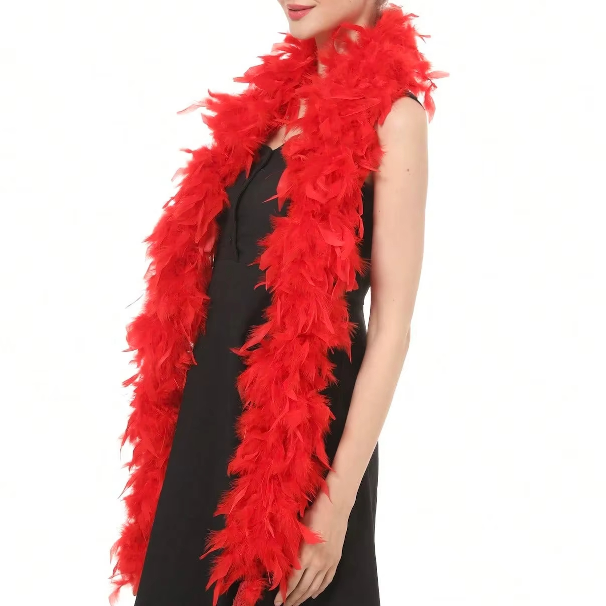 Red Marabou Feather Boa Trim F - đánh giá và giá Feather Trim Marabou