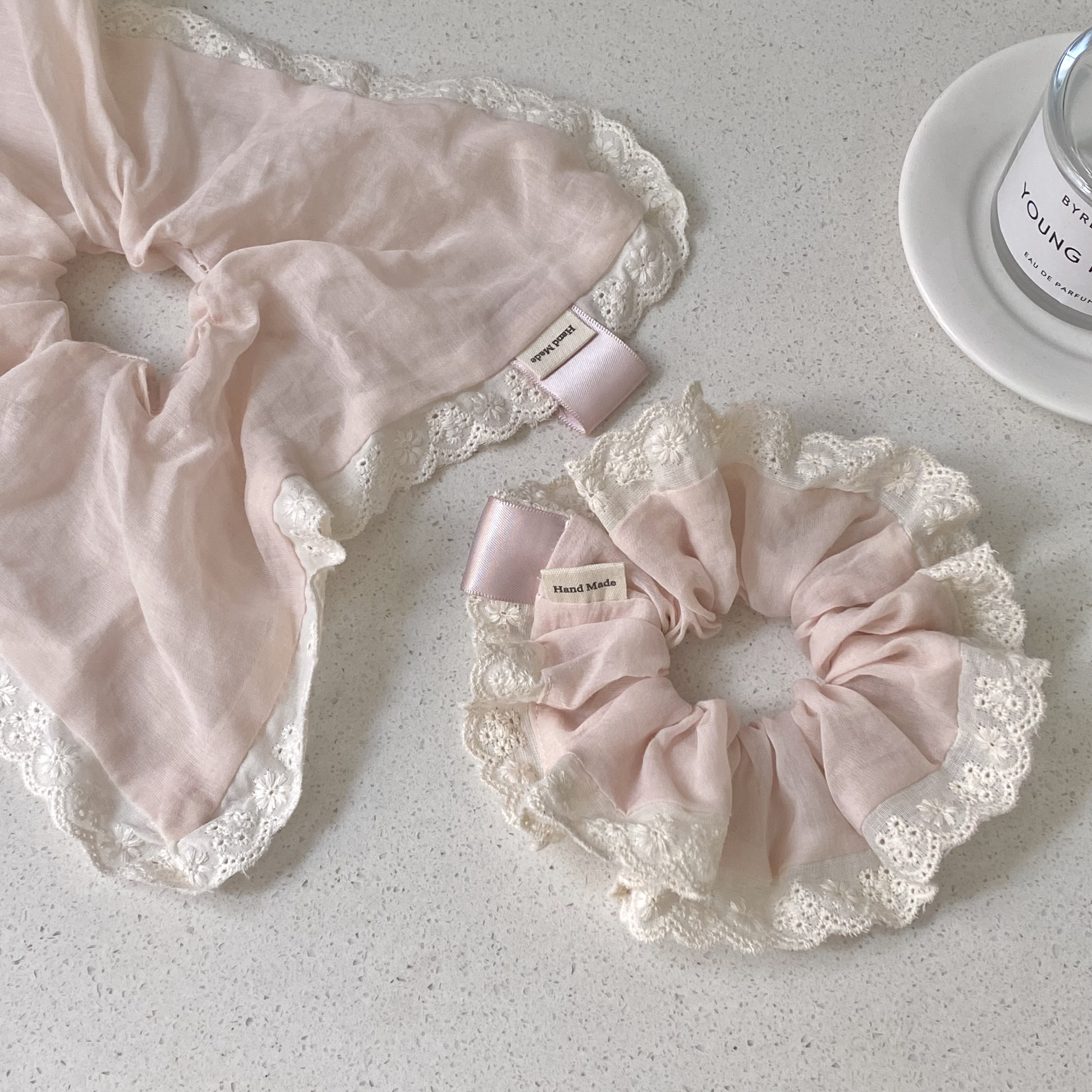 1PC Pink Lace - Trimmed Hair A - đánh giá và giá Elastic Lace Trim