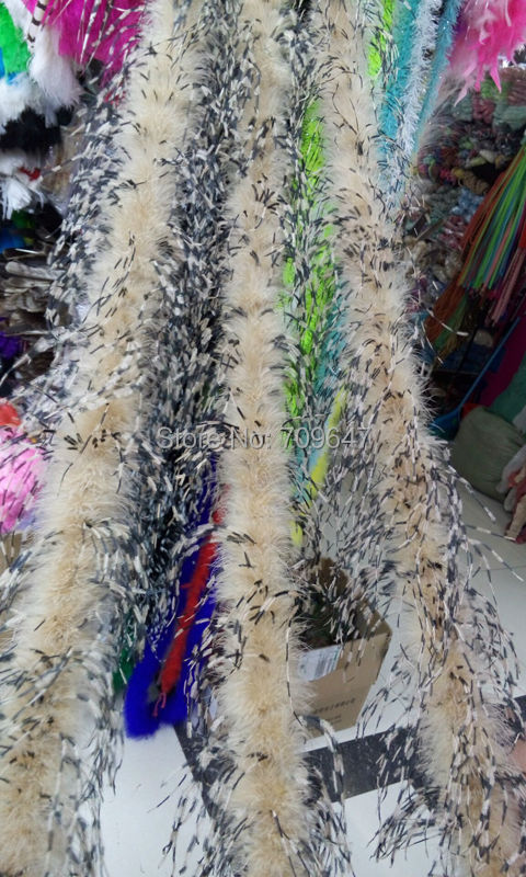 2Yards/lot Luxury Khaki&BLACK& - đánh giá và giá Feather Trim Marabou