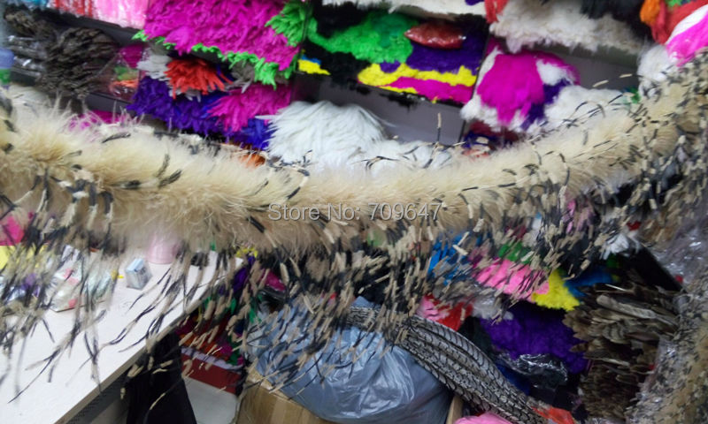 2Yards/lot Luxury Khaki&BLACK& - đánh giá và giá Feather Trim Marabou