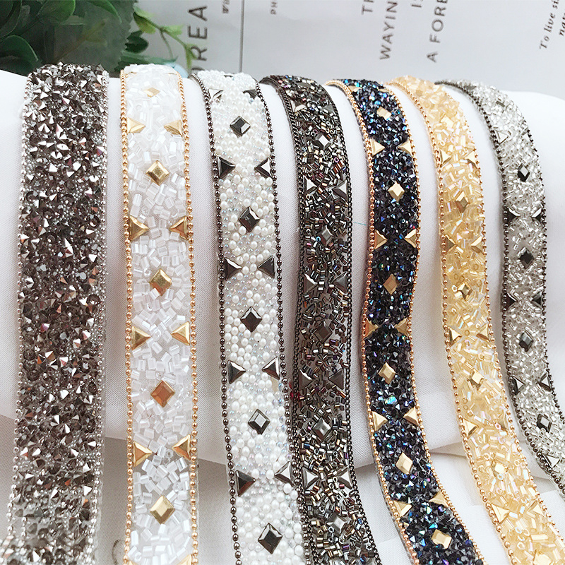 Diamond Band Diy Clothing Code - đánh giá và giá Crystal Mesh Fabric