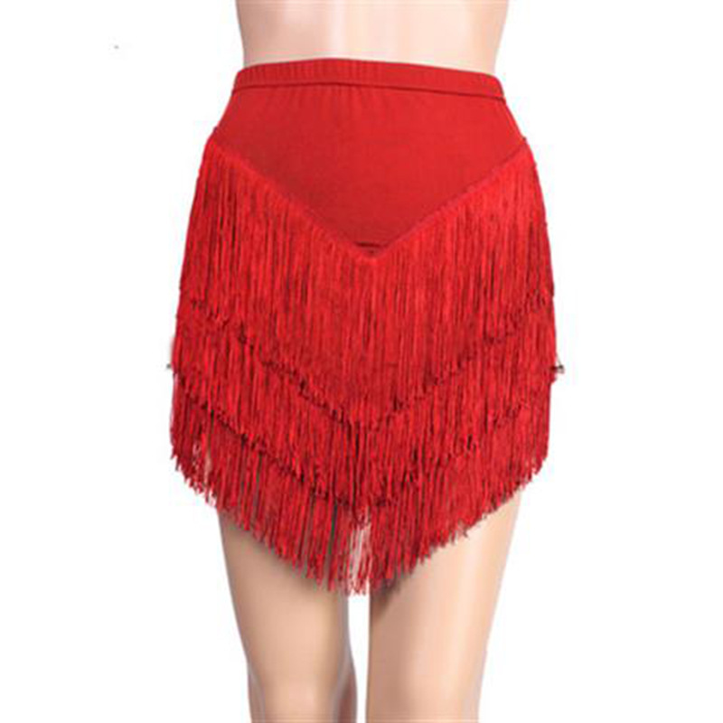 New Fashion Latin Dance Skirt  - đánh giá và giá Tassel Fringe Trim
