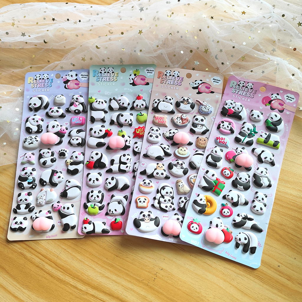 4-Piece Cute Panda Stress Reli - đánh giá và giá Craft Embellishment World