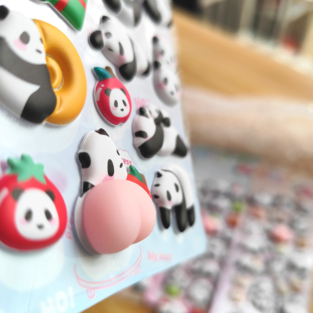4-Piece Cute Panda Stress Reli - đánh giá và giá Craft Embellishment World