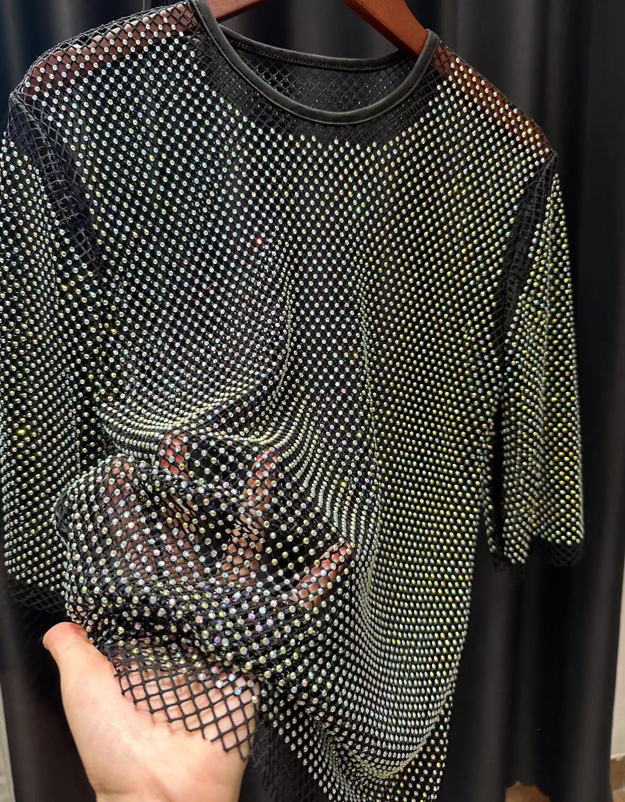 ColorShiny Diamonds  Electric  - đánh giá và giá Crystal Mesh Fabric