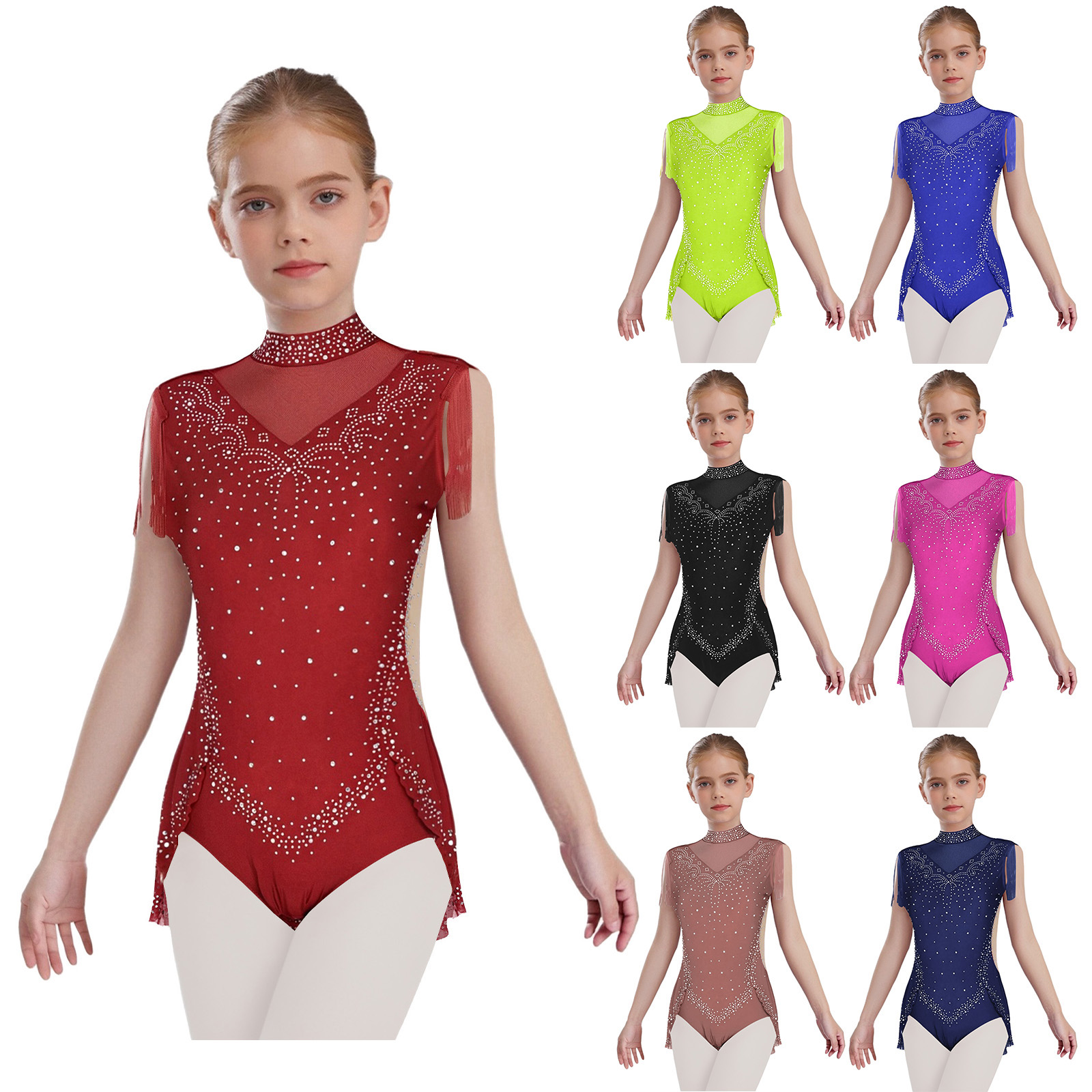 Children Girls Tassel Latin Da - đánh giá và giá Rhinestone Banding Trim
