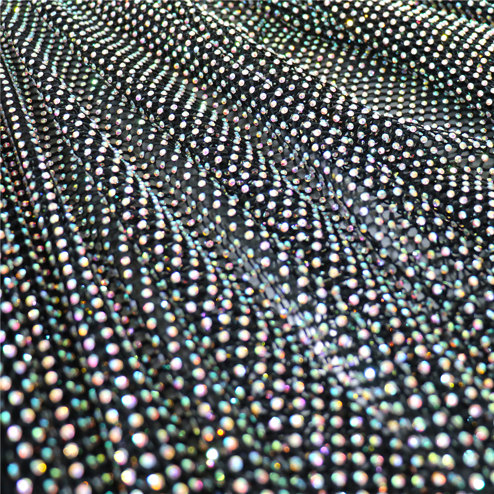 Fashion DIY AB Color Rhineston - đánh giá và giá Crystal Mesh Fabric