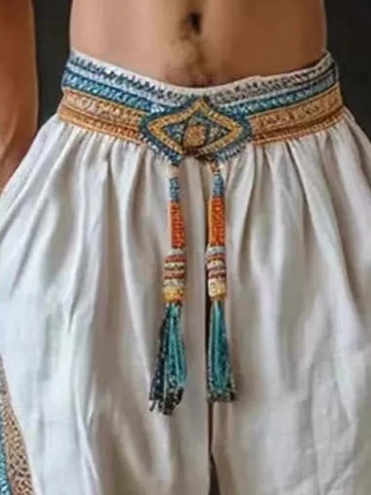 Men's Tassel Elastic Waist Cas - đánh giá và giá Tassel Fringe Trim