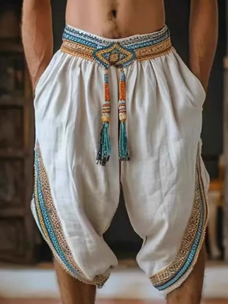 Men's Tassel Elastic Waist Cas - đánh giá và giá Tassel Fringe Trim