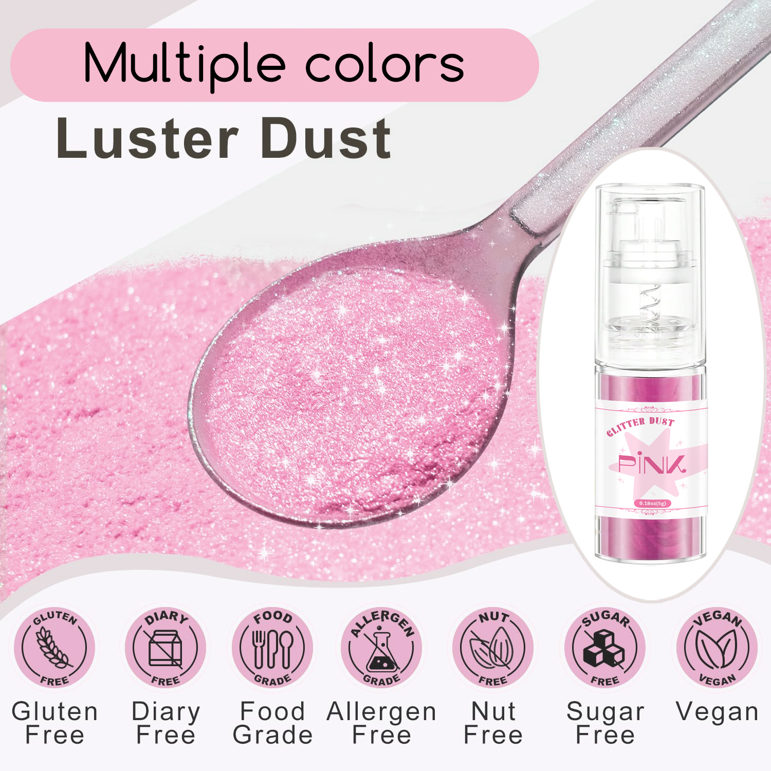 Multicolored Glitter Spray-Shi - đánh giá và giá Embellishment Crafts