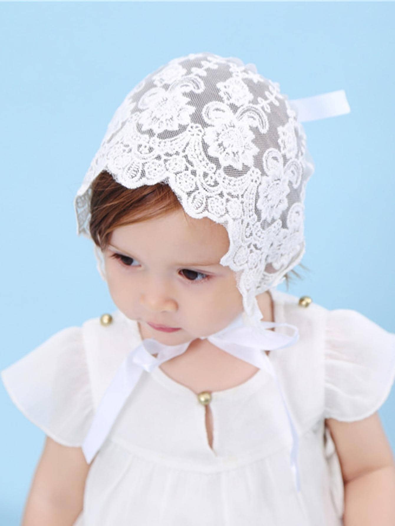 Baby Lace Brim Headband Hat He - đánh giá và giá Embroidery Embellishments