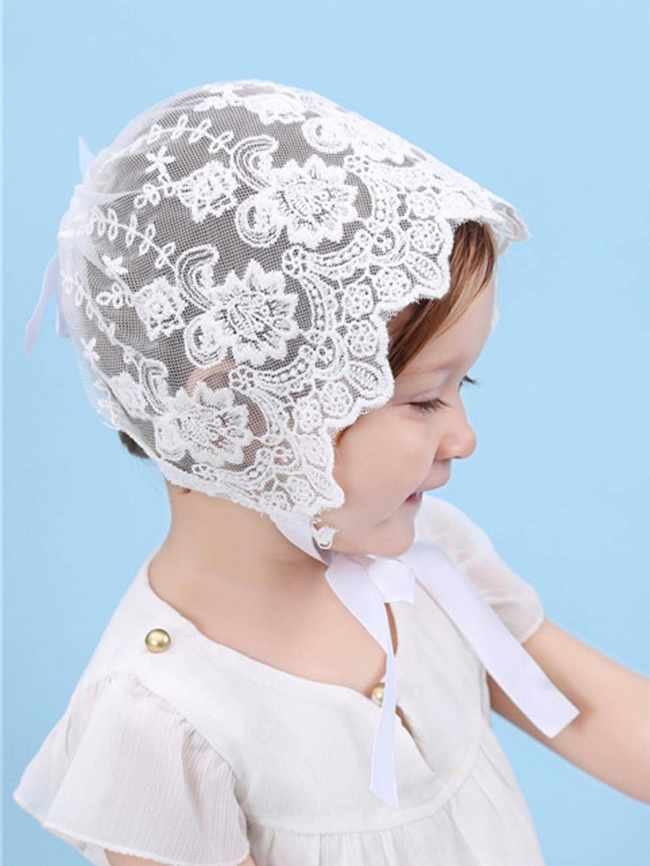 Baby Lace Brim Headband Hat He - đánh giá và giá Embroidery Embellishments