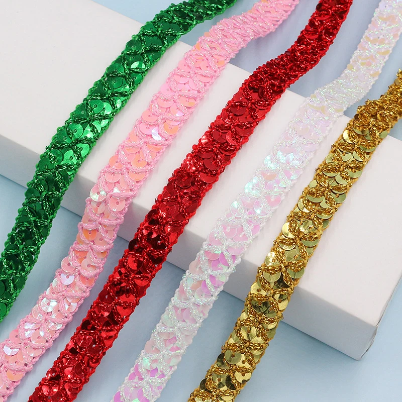 10m Gold and Silver Sequined L - đánh giá và giá Lace Ribbon Trim