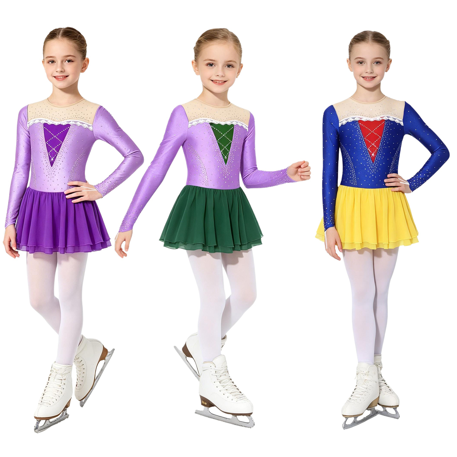 6-16Y Girls Princess Dance Dre - đánh giá và giá Rhinestone Banding Trim