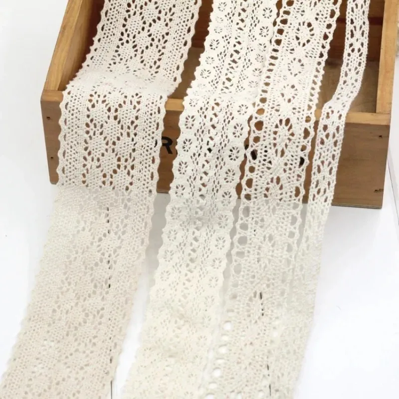 Ivory White Cotton Lace Trim R - đánh giá và giá Lace Ribbon Trim