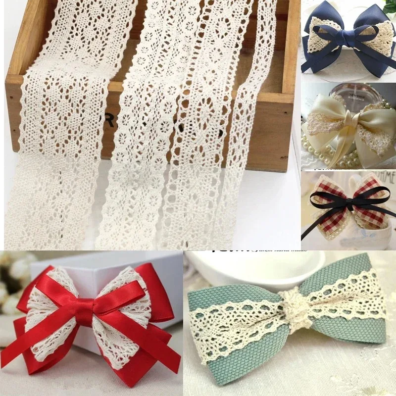 Ivory White Cotton Lace Trim R - đánh giá và giá Lace Ribbon Trim