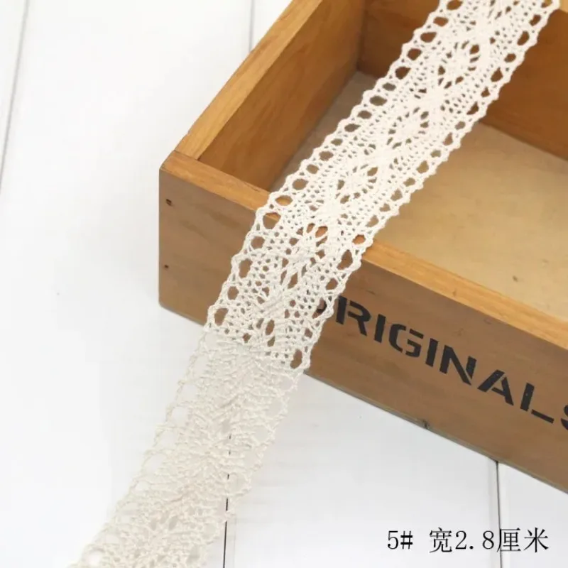 Ivory White Cotton Lace Trim R - đánh giá và giá Lace Ribbon Trim