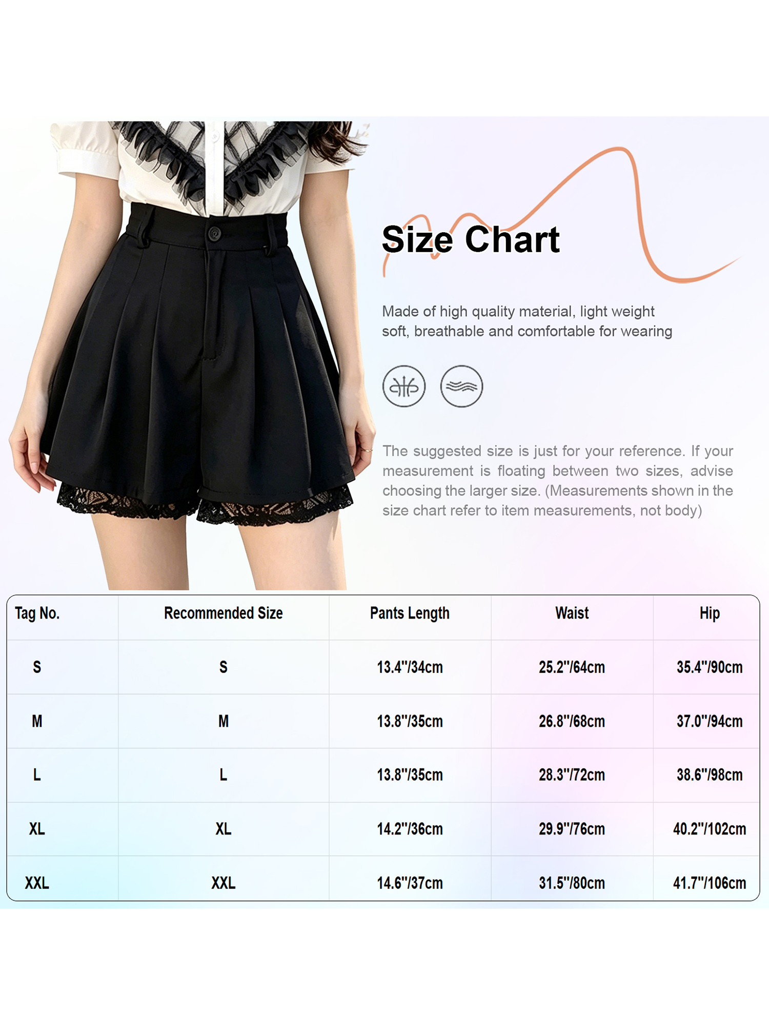 Women Casual High Waist Tailor - đánh giá và giá Elastic Lace Trim