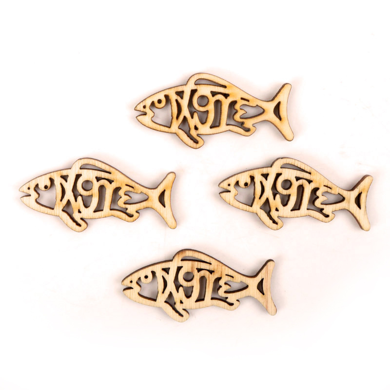 Wooden Cute Fish Shape Arts Pa - đánh giá và giá Embellishments For Scrapbooking