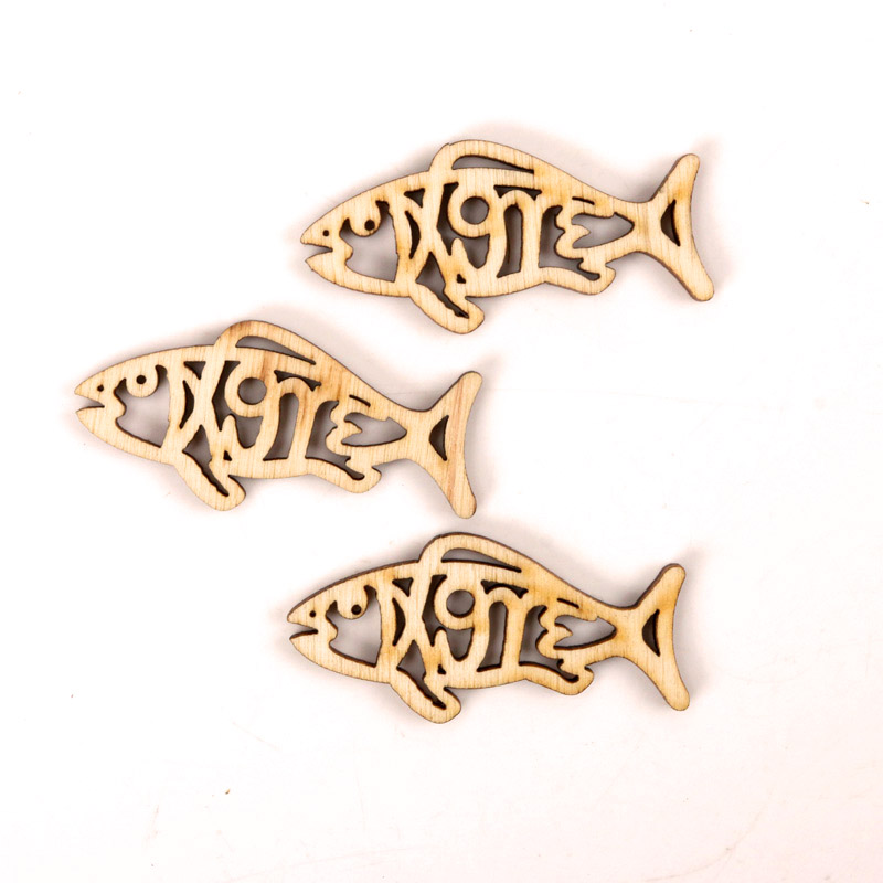Wooden Cute Fish Shape Arts Pa - đánh giá và giá Embellishments For Scrapbooking