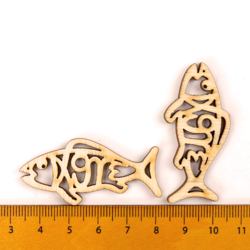 Wooden Cute Fish Shape Arts Pa - đánh giá và giá Embellishments For Scrapbooking